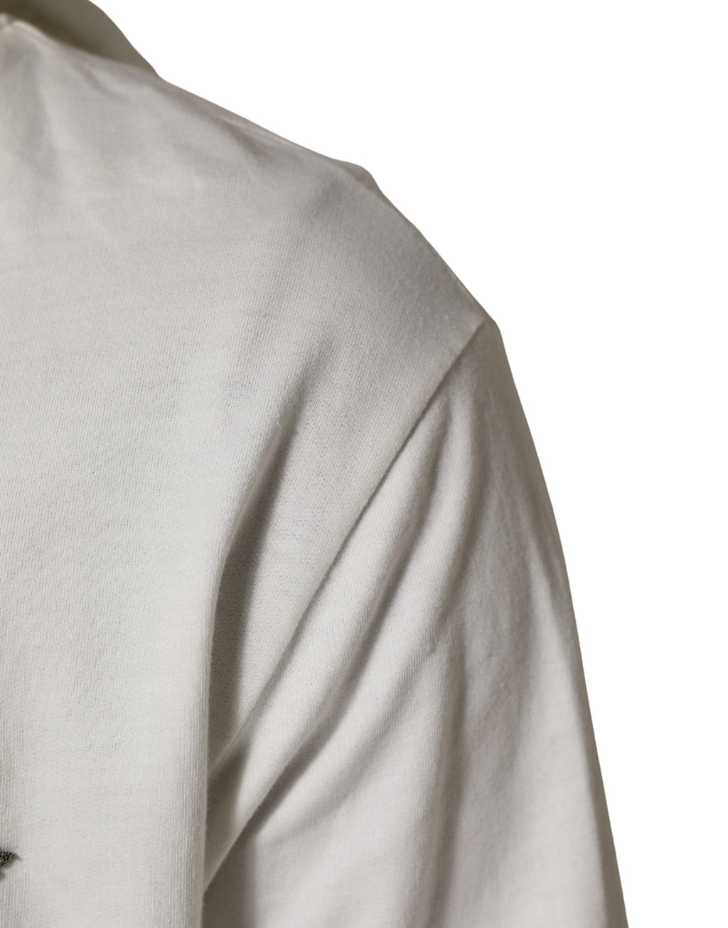 White Cotton Hooded Sweatshirt Sweater