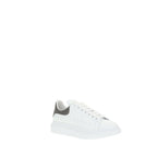 White Calf Leather Bos Taurus Platform Sneakers