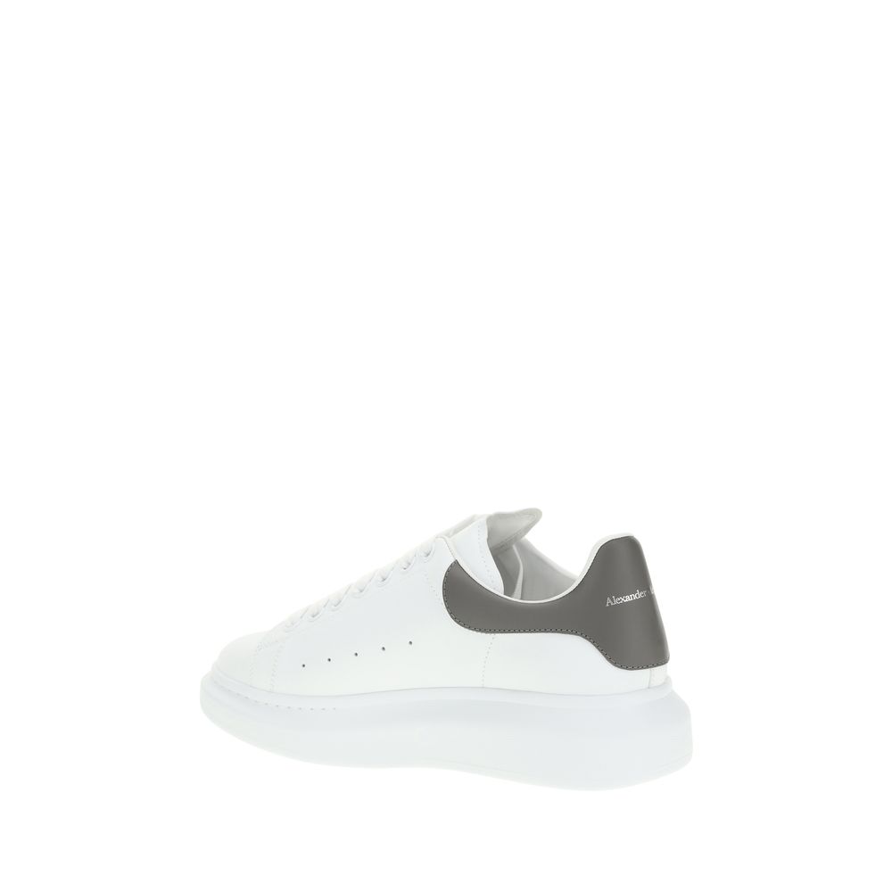 White Calf Leather Bos Taurus Platform Sneakers