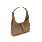 Beige Calf Leather Bos Taurus Shoulder Bag