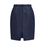 Blue Silk Skirt