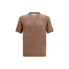 Brown Linen T-Shirt