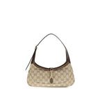 Beige Fabric Shoulder Bag