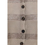Beige Cotton Cardigan