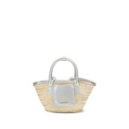 Beige Raffia Handbag