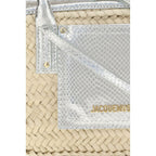 Beige Raffia Handbag