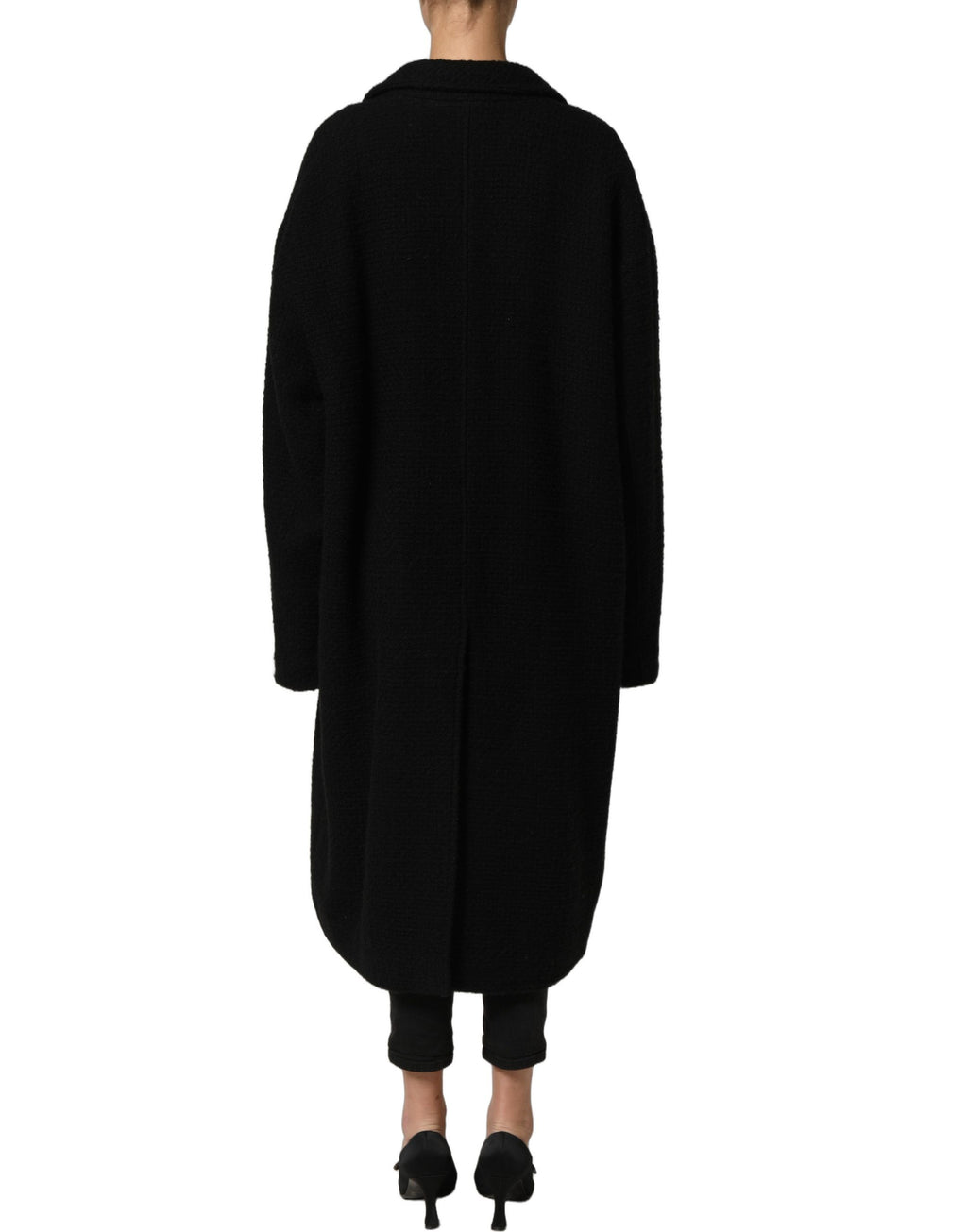 Black Double Breasted Men Trench Coat Jacket