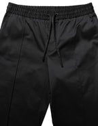Black Drawstring Cotton Jogger Men Sweatpants Pants