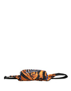 Brown Tiger Print Nylon Fanny Waist Pack Borse Men Bag