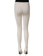 White High Heels Pumps Jersey Tights Shoes