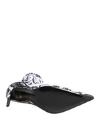 White Graffiti Stretch Ankle Boots Shoes