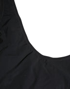 Black Cutout Logo One Piece Swimsuit Swimwear
