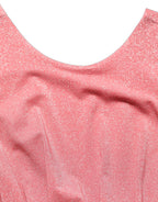 Coral Pink Pleated Sleeveless Max Dress