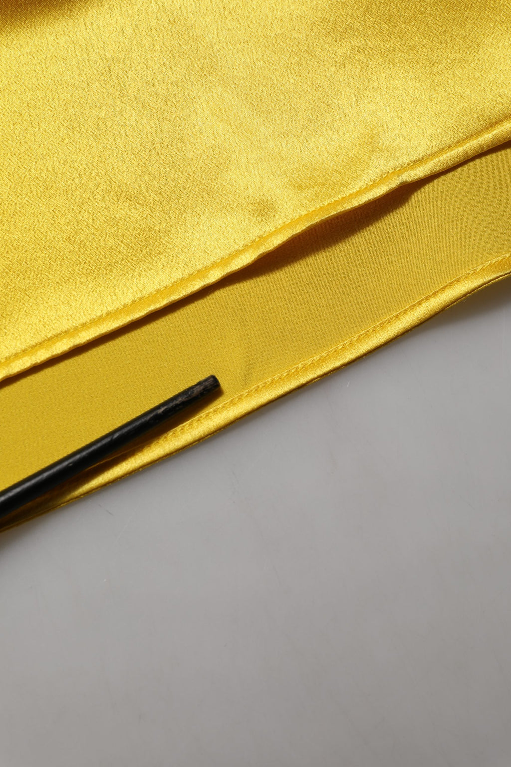 Yellow Silk Collared Button Down Maxi Dress