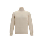 Beige Cashmere Turtleneck