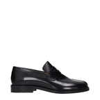 Black Leather Slip-On Loafers