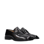 Black Leather Slip-On Loafers