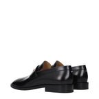 Black Leather Slip-On Loafers