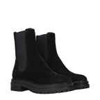 Black Leather Ankle Boots