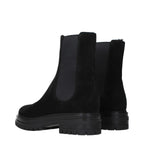 Black Leather Ankle Boots