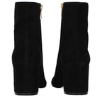 Black Leather Ankle Boots
