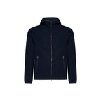 Blue Elastane Shell Jacket