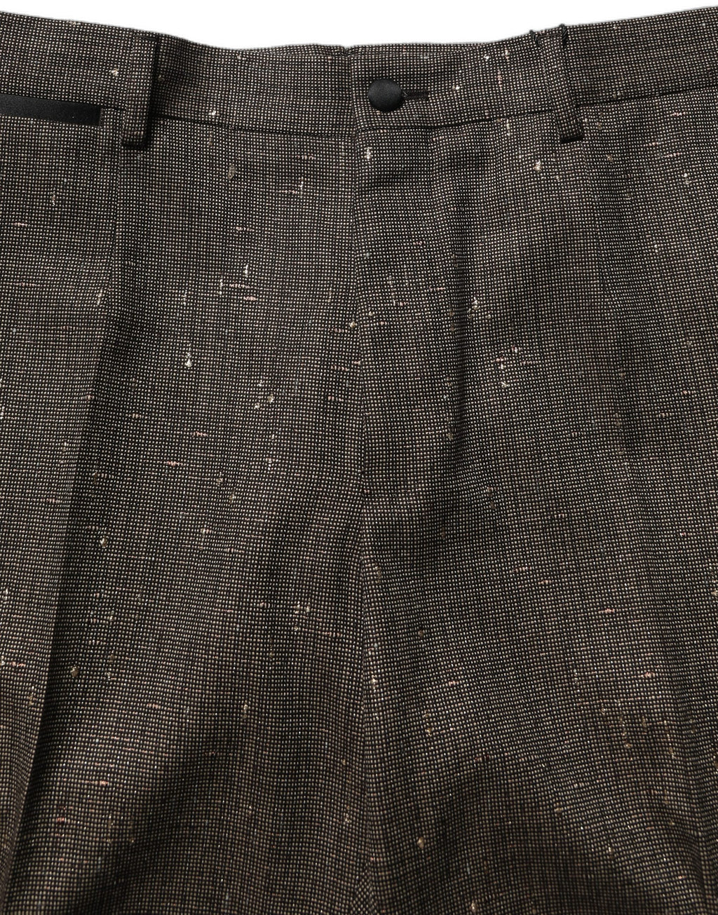 Dark Brown HighWaist Tapered Trouser Pants