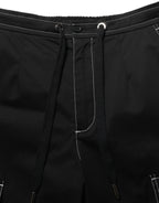 Black Vibe Cargo High Waist Straight Pants