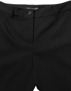 Black HighWaist Straight Dress Trouser Pants