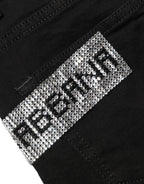 Black Grace Rhinestone HighWaist Denim Jeans