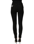 Black Grace Rhinestone HighWaist Denim Jeans