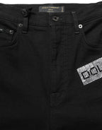 Black Grace Rhinestone HighWaist Denim Jeans