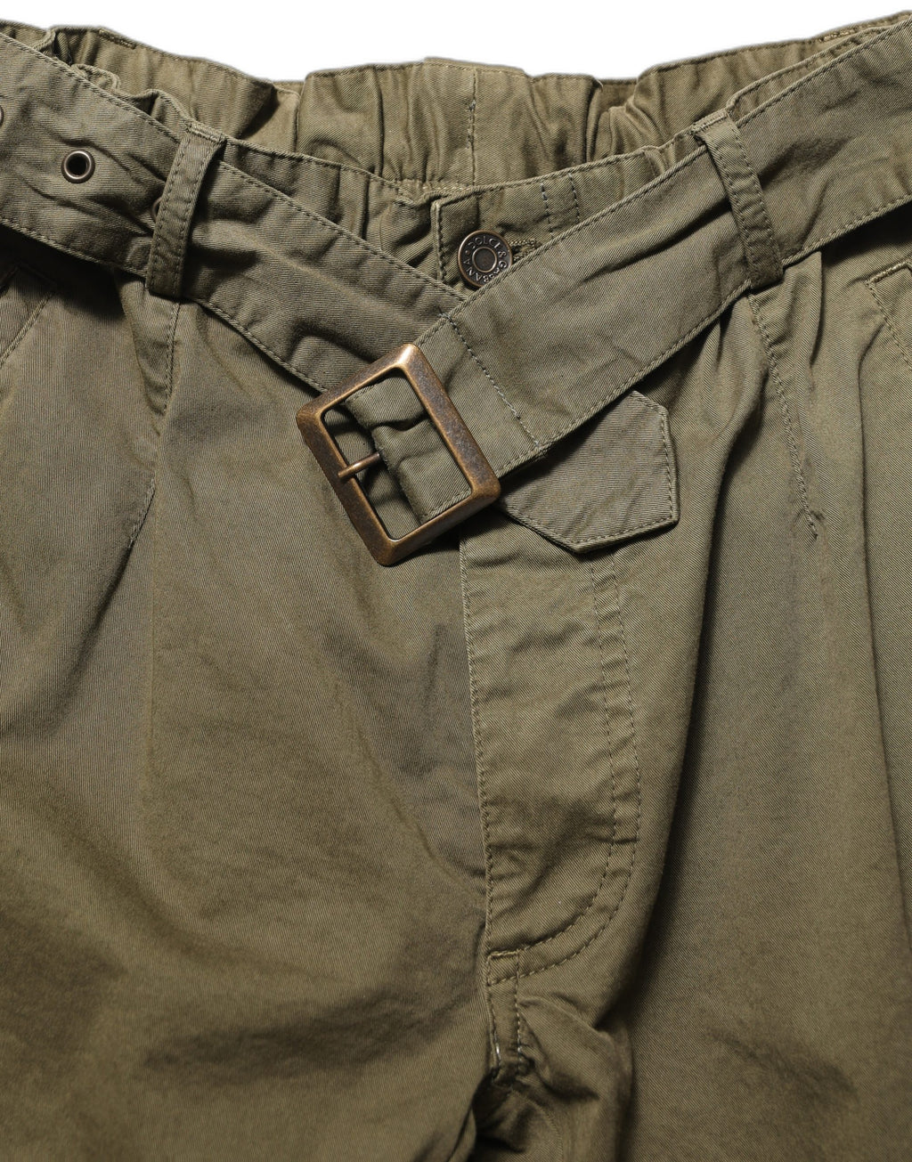 Olive Green High Waist Cargo Trouser Pants