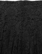 Black Floral Cut Out Lace A-line Mini Skirt