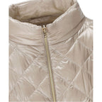 Beige Polyamide Full-Length Jacket