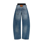 Blue Cotton Relaxed Fit Jeans