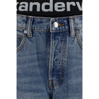 Blue Cotton Relaxed Fit Jeans