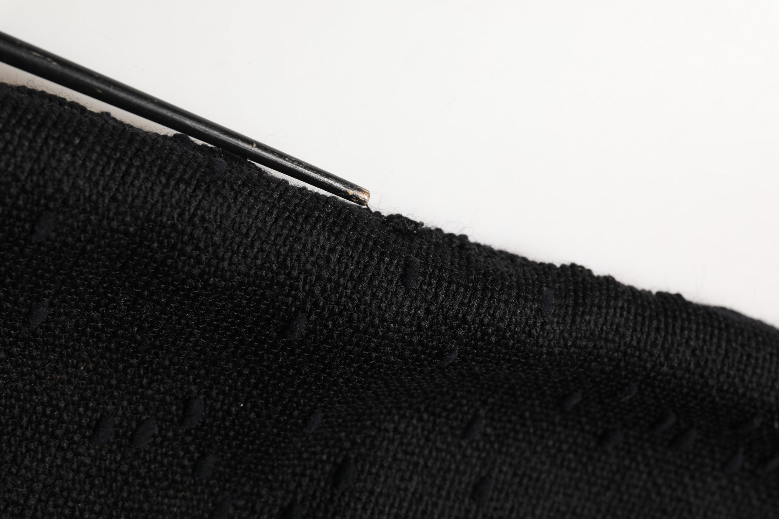 Black High Waist Pencil Cut Knee Length Skirt