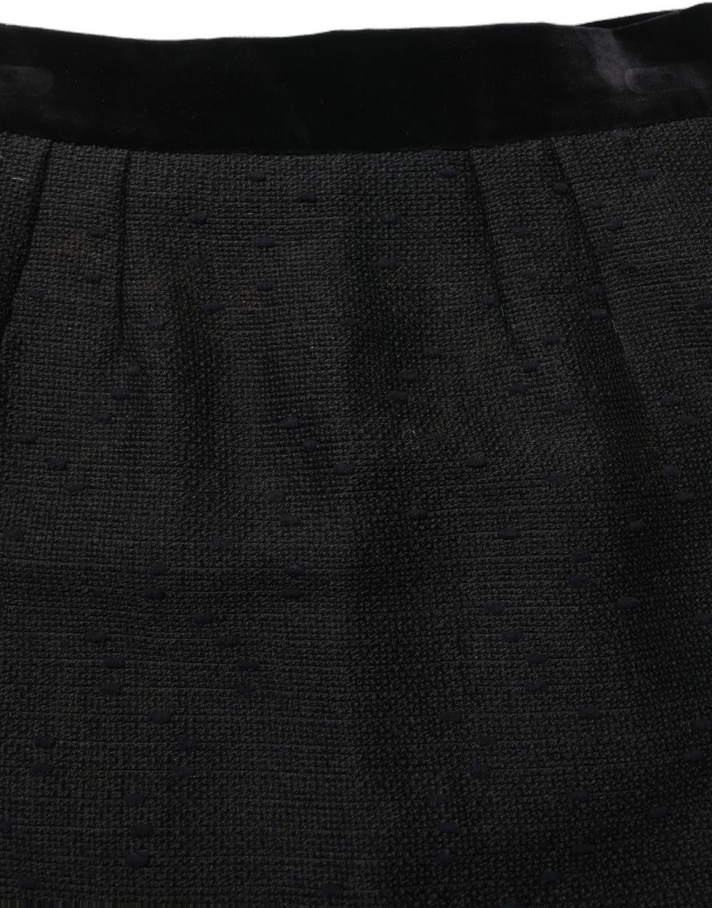 Black High Waist Pencil Cut Knee Length Skirt