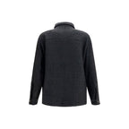 Black Cotton Full-Length Jacket