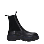 Black Leather Ankle Boots