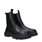 Black Leather Ankle Boots