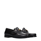 Black Leather Slip-On Loafers