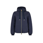 Blue Polyamide Full-Length Jacket