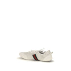 White Calf Leather Bos Taurus Low Top Sneakers