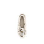 Silver Calf Leather Bos Taurus Sneakers