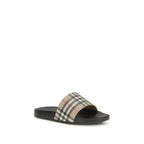 Black Rubber Slides