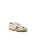 Beige Calf Leather Bos Taurus Sneakers