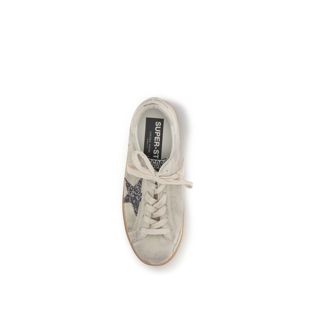 Beige Calf Leather Bos Taurus Sneakers