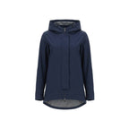 Blue Polyester Shell Jacket